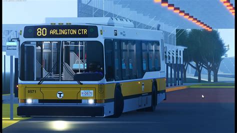 MBTA Roblox MBOC Gen 3 2005 AN440LF 0571 On Route 80 To Arlington YouTube