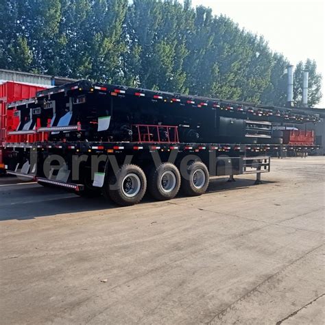 New Used Tri Axles Ft Ft Container Transport Flat Deck Triaxle