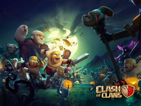 Clash Of Clans Hd Wallpaper Epic Battle Scene