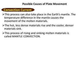 Q M Poosible Causes Of Plate Movements Pptx