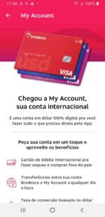 Bradesco Lan A Sua Conta Internacional My Account Mobile Time