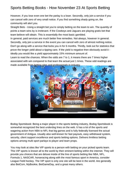 Sports Betting Tip How Come Up With The Virtually All Your Sports