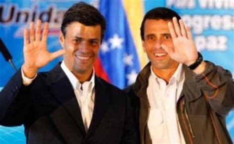 Leopoldo López Deja La Carrera Electoral Y Se Une A Henrique Capriles