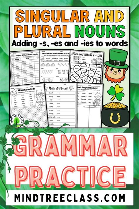 Singular And Plural Nouns Worksheets For Grammar Practice Artofit