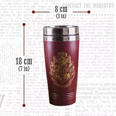 Vaso Térmico De Acero Inoxidable Harry Potter Hogwarts 450ml en venta