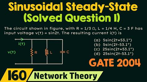 Sinusoidal Steady State Solved Question 1 Youtube