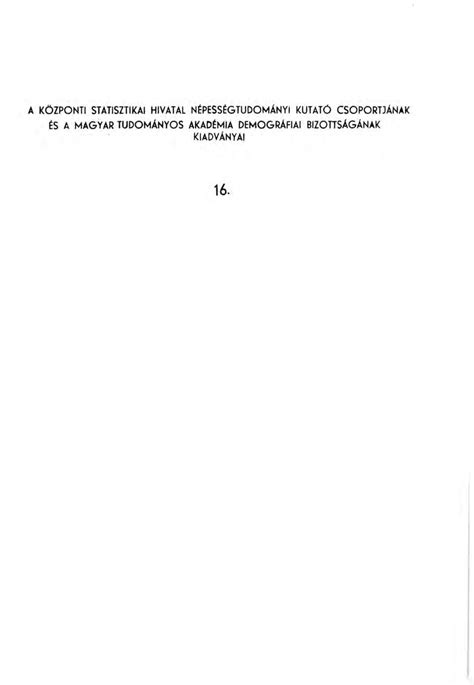 A K Zponti Statisztikai Hivatal N Pess Gtudom Nyi Kutat Csoportj Nak