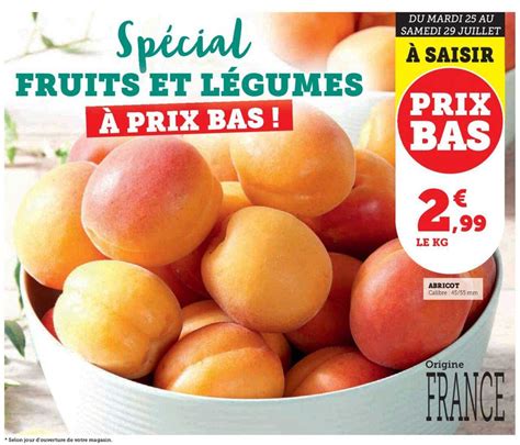 Promo Abricot Chez Super U Icatalogue Fr