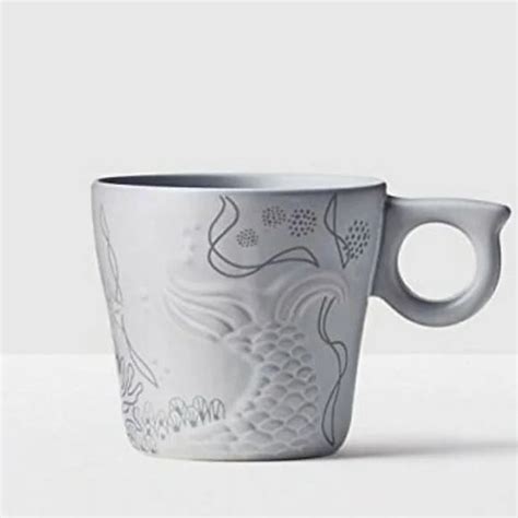 2 NEW STARBUCKS 2016 Anniversary Mermaid Siren Tail Mugs 12 OZ SET OF