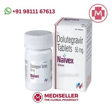 Dolutegravir 50mg Tablets Naivex Aurobindo Pharma Ltd Treatment