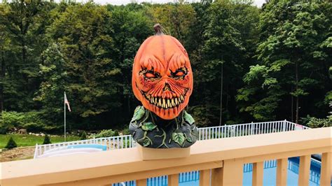 The Possessed Pumpkin” Mask From Spirit Halloween Youtube