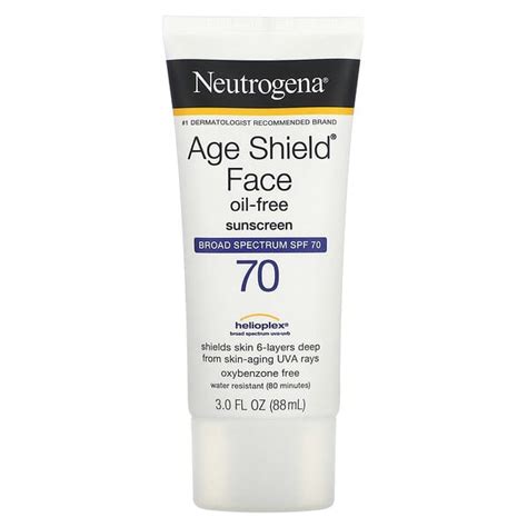 Neutrogena Age Shield Face Sunscreen Spf 70 3 Fl Oz 88 Ml