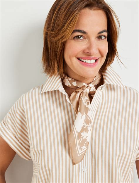 Silhouette Blooms Square Scarf Talbots