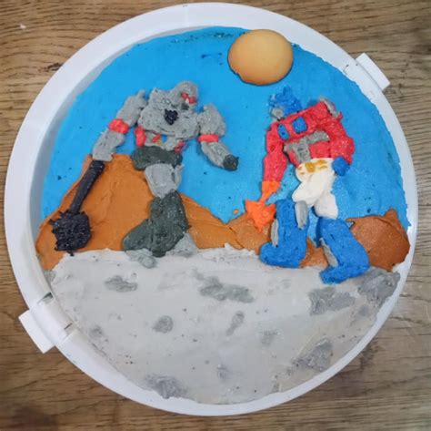 Optimus Vs Megatron Cake Edition Rtransformersart