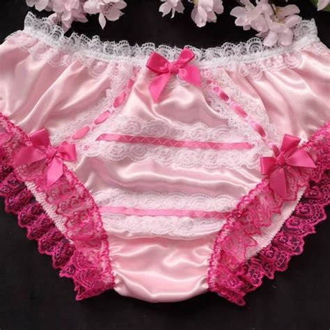 Baby Pink Bikini Panties Slippery Satin Sissy Knickers Etsy UK