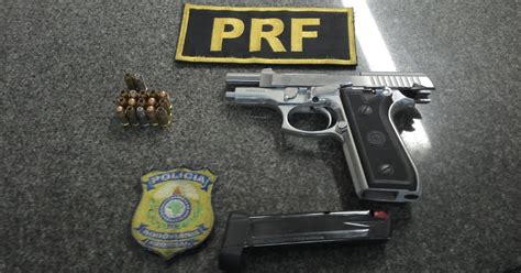 G1 PRF Flagra Motorista Armado Durante Blitz Na BR 448 Em Porto