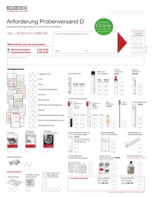 Idexx Bestellformular Online ausfüllen ausdrucken ausfüllbar leer