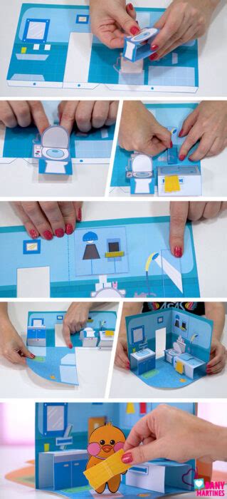 Banheiro De Paper Duck - Casa de Papel do Paper Duck - Banheiro - Dany Martines