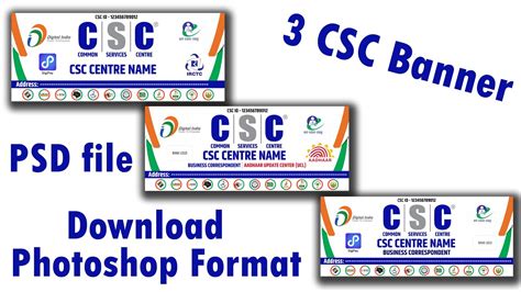 Csc New Banner Download 😎 Psd File Photoshop File Youtube