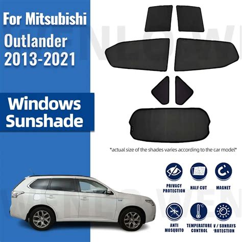 For Mitsubishi Outlander Es 2013 2021 Car Sunshade Magnetic Front Windshield Frame Curtain Rear