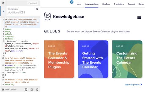 Using Custom Code Snippets Knowledgebase