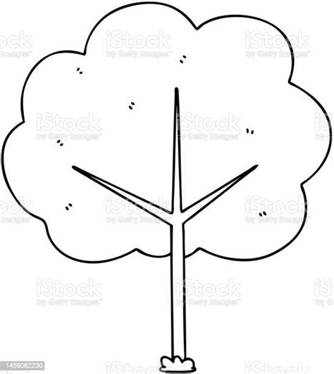 Line Drawing Quirky Cartoon Tree Stock Illustration Download Image Now Art Art Product