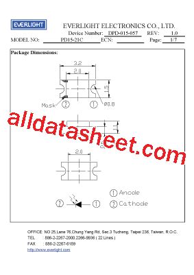 PD1521C Datasheet PDF Everlight Electronics Co Ltd