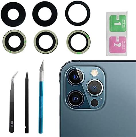 Amazon 3pcs Set Sapphire Rear Back Camera Glass Lens Replacement