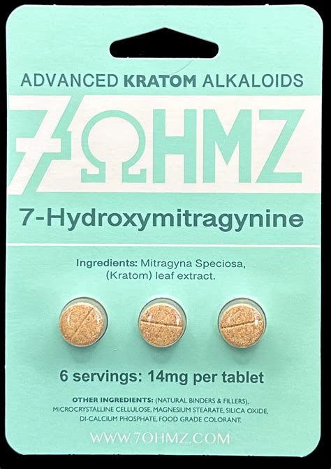 7ohmz Advanced Kratom Alkaloid Tablets Lil Buddha