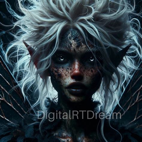 Dark Fairy Art High Resolution  Digital Download Print Wall Art