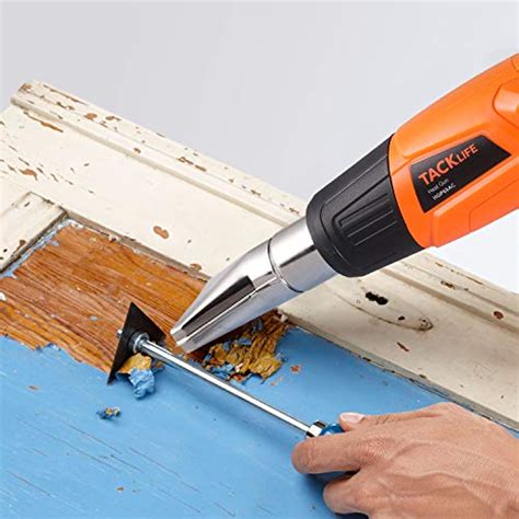 TACKLIFE Heat Gun W Dual Temperature Hot Air Gun Kit With Four Metal Nozzle