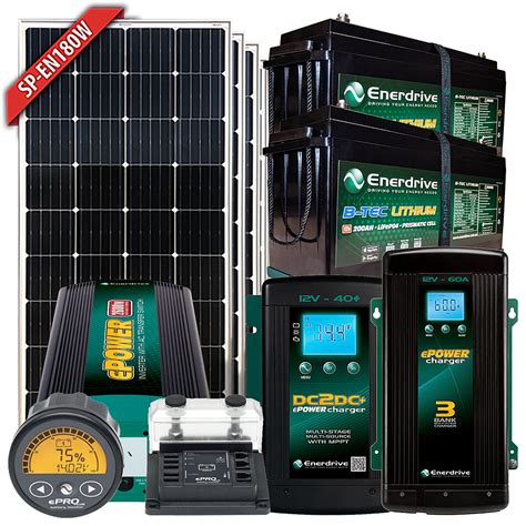 Enerdrive B Tec V Ah Battery W Solar Dc Ac Epro