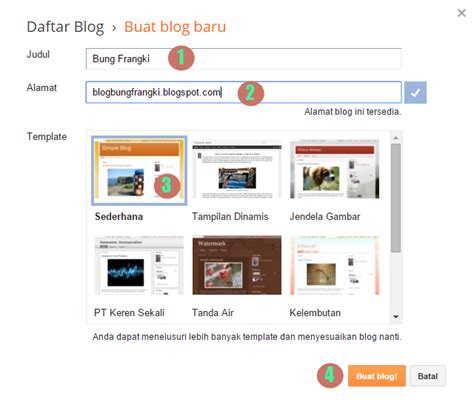 Cara Membuat Blog Gratis Dengan Mudah Untuk Pemula