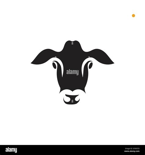 Cow Logo Template Vector Icon Illustration Design Stock Vector Image