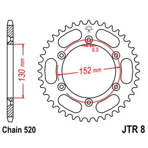 Couronne Jt Sprockets Acier Standard Equip Moto