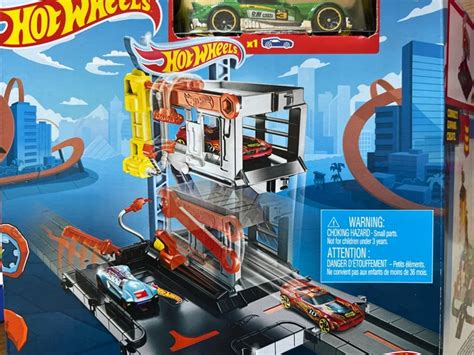Hot Wheels City Downtown Tune Up Shop Playset Picclick Uk