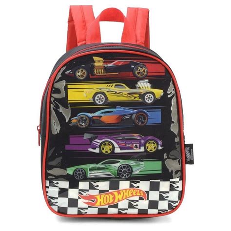 Mochila Infantil Hot Wheels Petit Vermelha Shopee Brasil