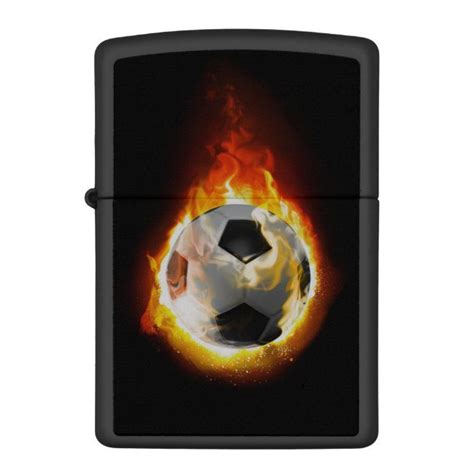 Soccer Fire Ball Zippo Pocket Lighter Zazzle Pocket Light Zippo Zippo Lighter