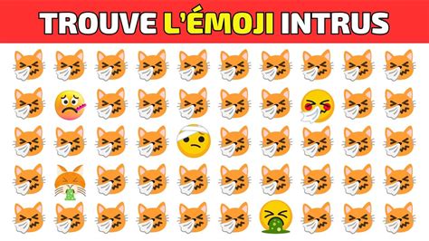 Trouve L Intrus En Secondes Quiz Emoji Niveaux Facile