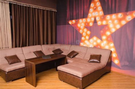 Interior of Modern Living Room in Luxury Mansion Stock Photo - Image of ...