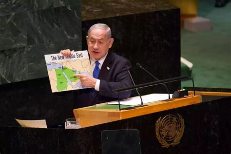 Netanyahu Se Dirige A La Onu Con Un Mapa De Medio Oriente