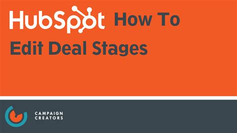 Hubspot How To Edit Deal Stages