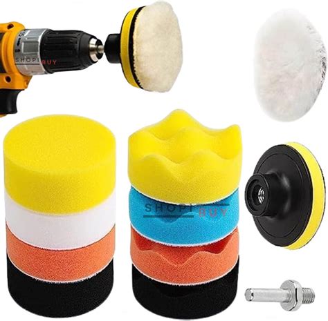 Polishing Pads Sponge And Woolen Polishing Waxing Buffing Pads Kits Car