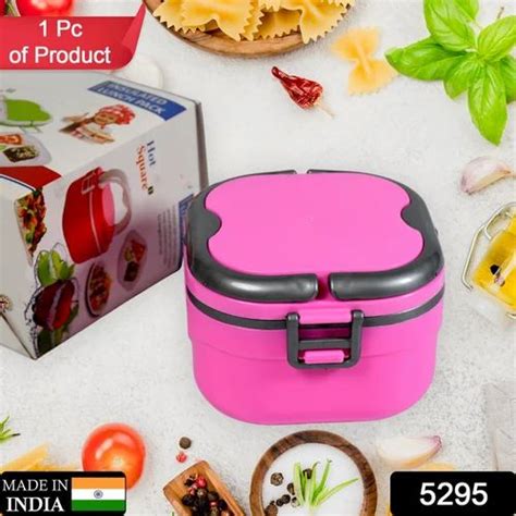Insulated Lunch Box Square Hot Lunch Box Microwave Safe Food Grade Tiffin Boxes For Office