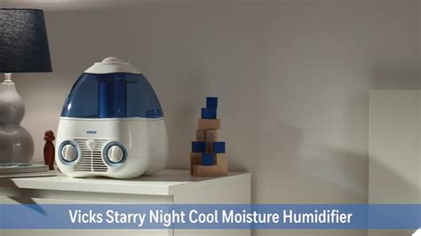 Vicks Starry Night Cool Mist Humidifier With Projector And Vapopad Scent