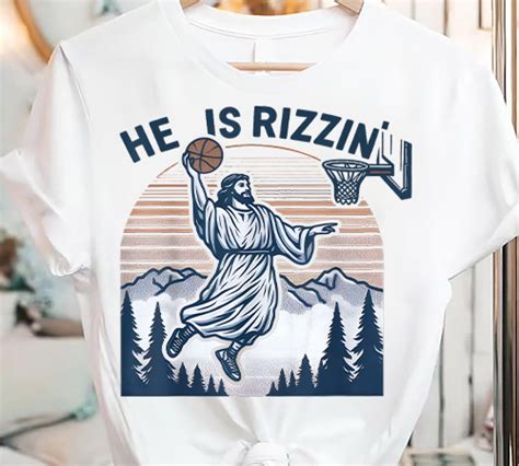 Jesus Basketball Easter Shirt He Is Rizzen T Shirt Buy T Shirt Designs