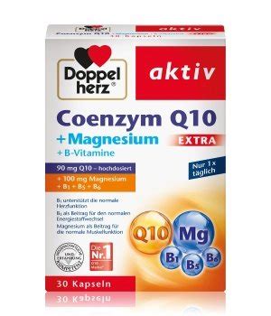 Doppel Herz Aktiv Coenzym Q10 Magnesium Extra 30 Capsules Limassol