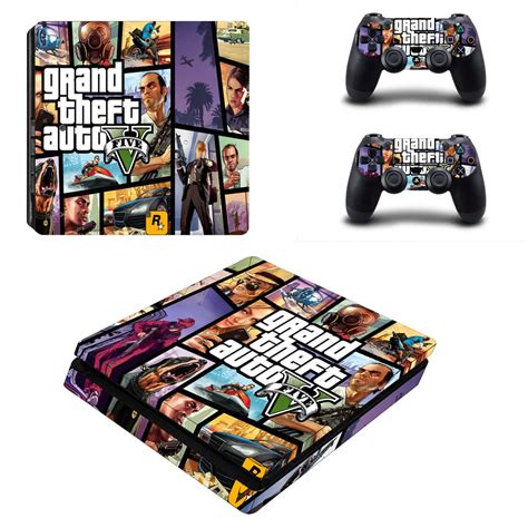 Grand Theft Auto V Gta Ps Slim Skin Sticker Decal Cover