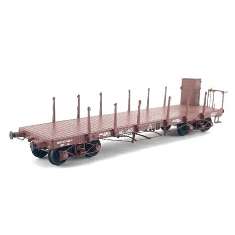 HO Wagon PLAT TP ranchers hauts avec guérite SNCF Ep IV REE