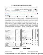 Sellers Real Property Disclosure Form Pdf Seller S Real Property